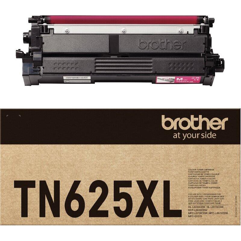 Ref. 62378, Brother TN625XLM toner laser magenta authentique haute capacité, marque BROTHER