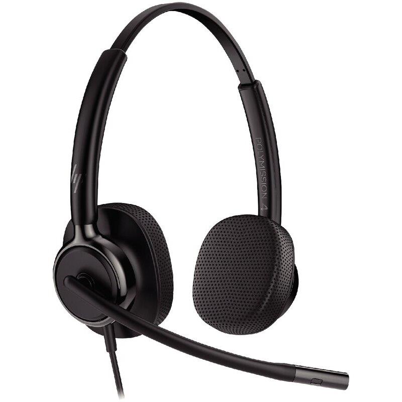 Ref. 62390, Micro casque Filaire USB binaural HP POLY mission 425, marque HP
