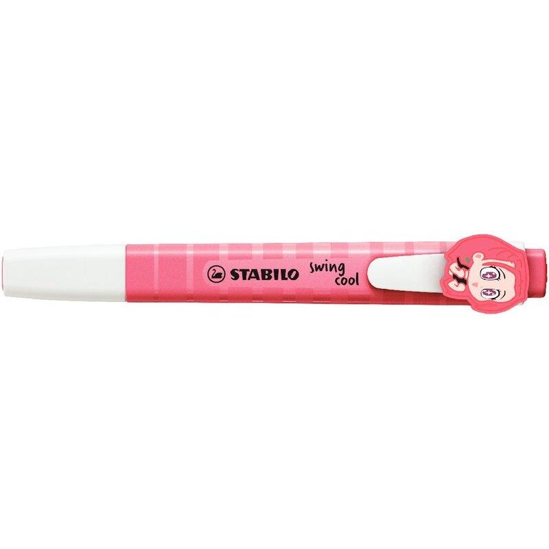 Ref. 62608, Surligneur Swing Kpop rose + charm, marque STABILO