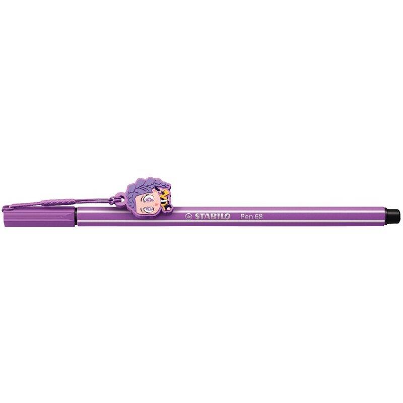 Ref. 62620, Feutre Pen68 Kpop mauve + charm, marque STABILO