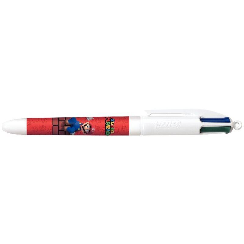 Ref. 62777, Stylo 4 couleurs Super Mario assortis, marque BIC