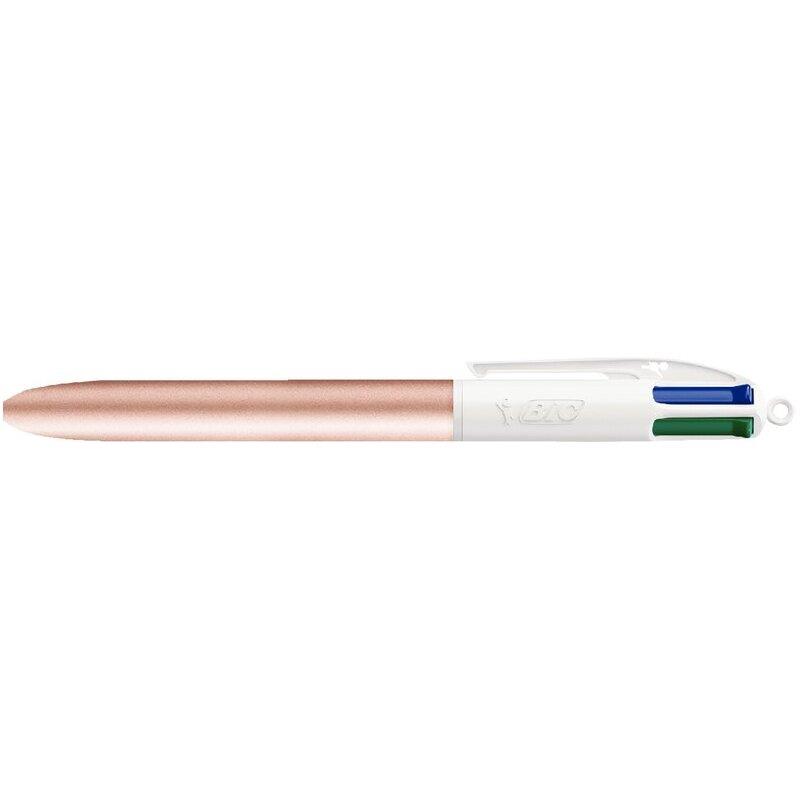 Ref. 62808, Stylo 4 couleurs Glacé rose, marque BIC