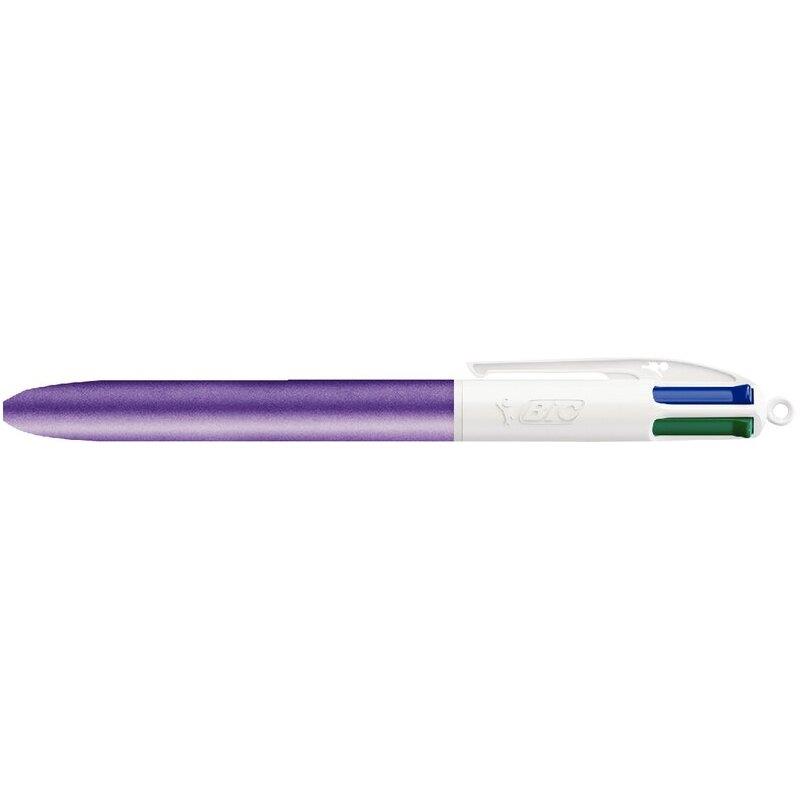Ref. 62810, Stylo 4 couleurs Glacé violet, marque BIC