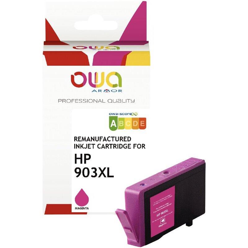 Ref. 62979, OWA Cartouche jet d''encre magenta haute capacité compatible HP 903XL (T6M07AE), marque ARMOR