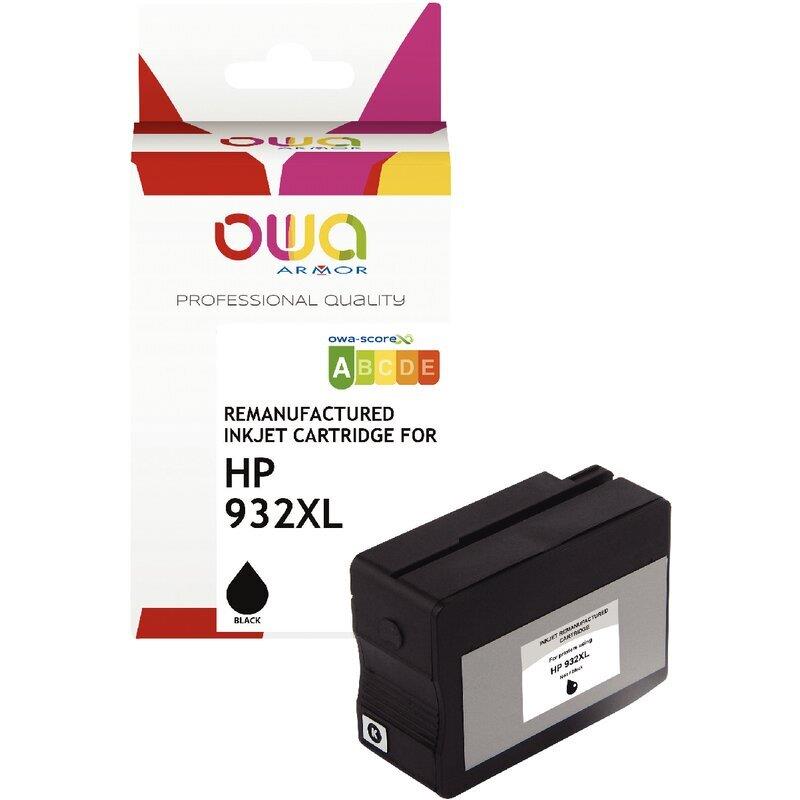Ref. 62995, OWA Cartouche jet d''encre noir haute capacité compatible HP 932XL (CN053AE), marque ARMOR