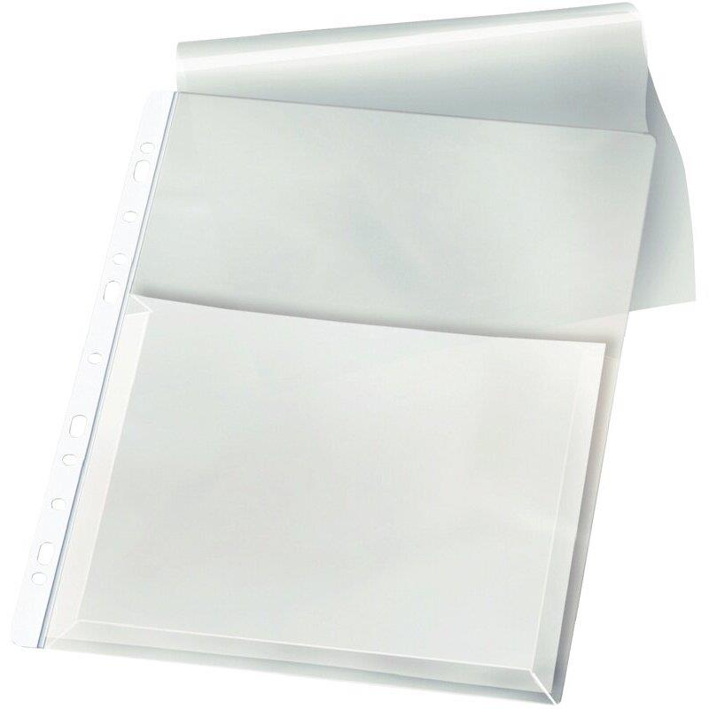 Ref. 63478, Sachet de 10 pochettes plan perforées en PVC avec rabat, marque COPALOR