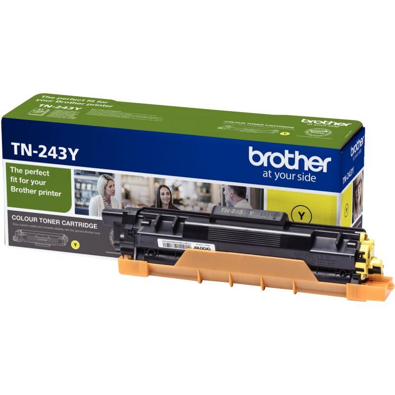 Image de  Brother TN243Y toner laser jaune authentique 
