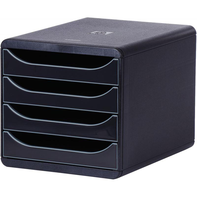 Image de  Module 4 tiroirs BIGBOX noir/noir glossy 