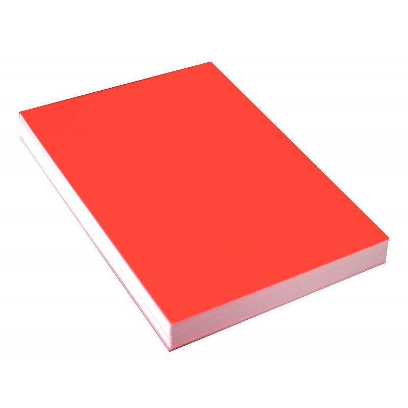 Image de  Paquet de 100 couvertures Bristol glacées 250gr rouge 