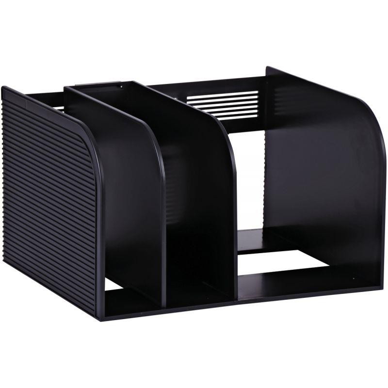 Image de  Porte-catalogue OPTIMO 3 compartiments noir 