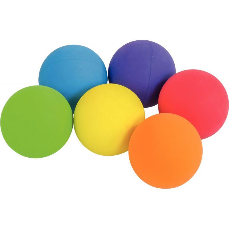 Image de  Lot de 6 balles rebondissantes diamètre 6cm 