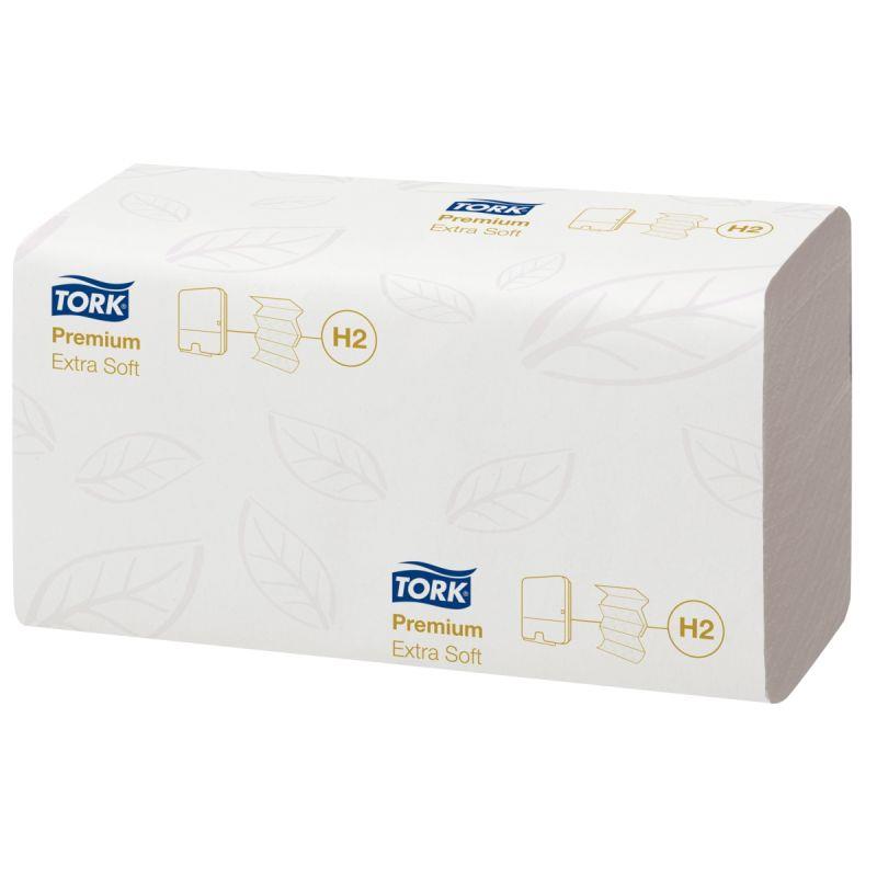 Image de  Carton de 2100 essuie-mains H2 pliage M blanc 