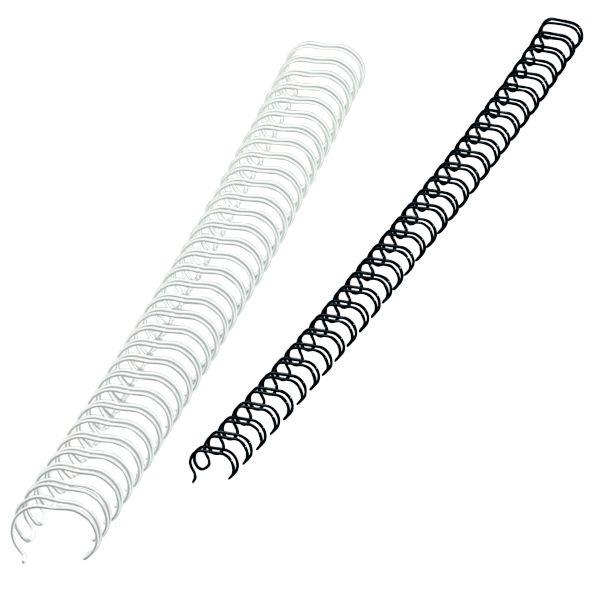 Image de  Boîte de 100 anneaux à relier en métal, diamètre 12 mm noir 
