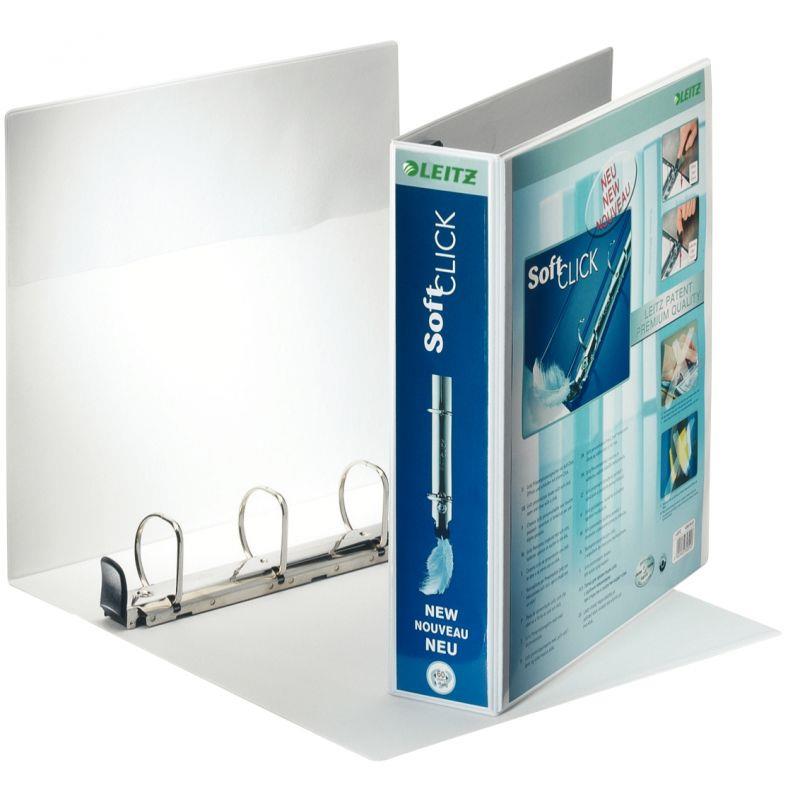 Image de  Classeur personnalisable SOFT CLIC blanc diamètre 40 dos 72 mm capacité : 380 feuilles 