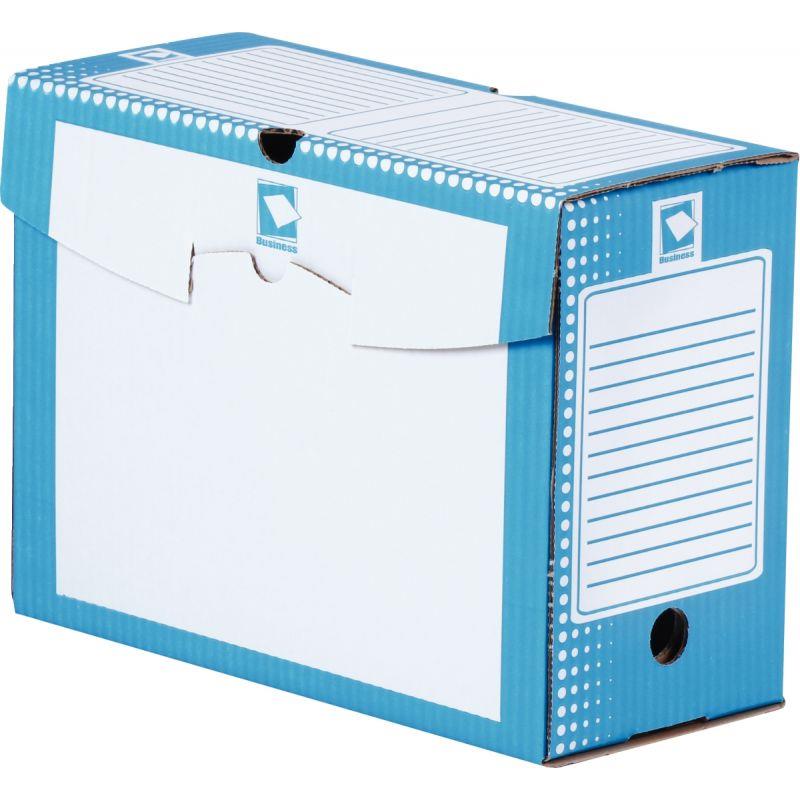 Image de  Paquet de 25 boites d''archives 34x25cm dos 15cm bleues 