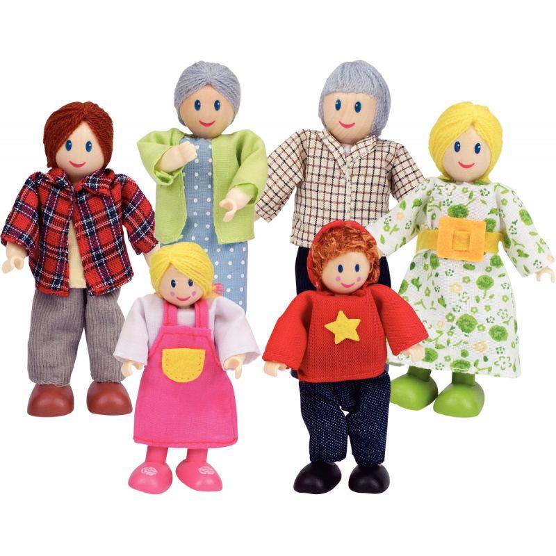 Image de  Famille de 6 poupées européennes 