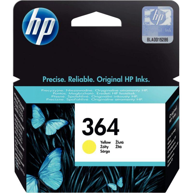 Image de  HP 364 cartouche d''encre jaune authentique (CB320EE) 