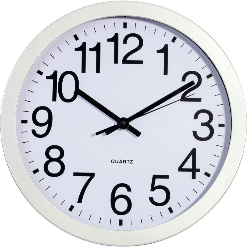 Ref. 74185, Horloge plastique ronde diamètre 30cm, marque SIGN