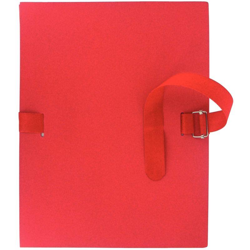 Image de  Chemise extensible toilée avec rabat, rouge 