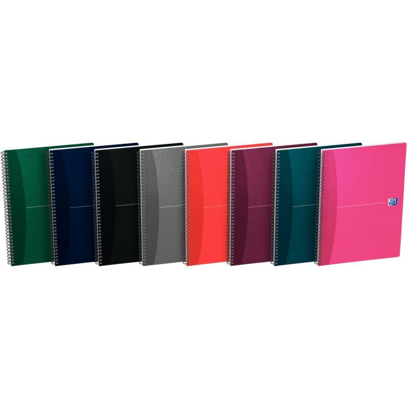Image de  Cahier à reliure intégrale 180 pages ESSENTIALS, format A5, quadrillé 5x5 