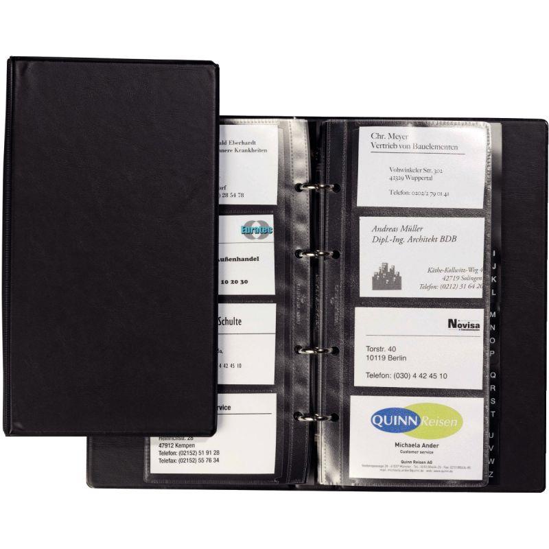 Ref. 76054, Reliure 4 anneaux VISIFIX ECONOMY 96 cartes de visite, marque DURABLE