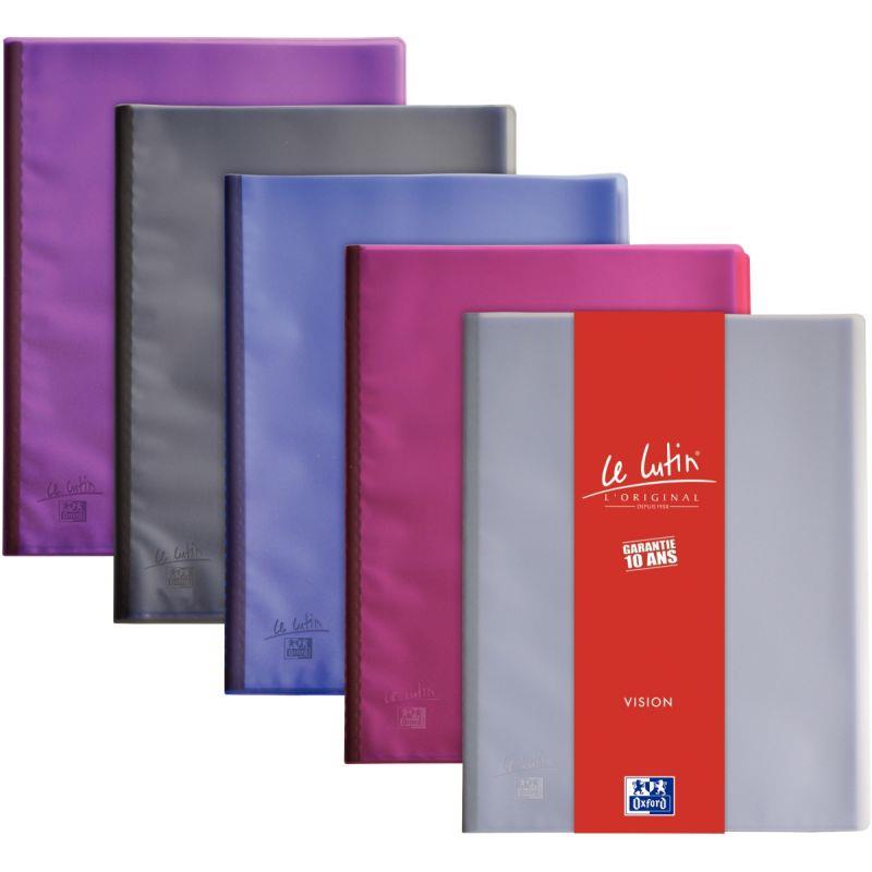 Image de  Lot de 5 protège-documents LE LUTIN VISION 40 vues, coloris assortis 