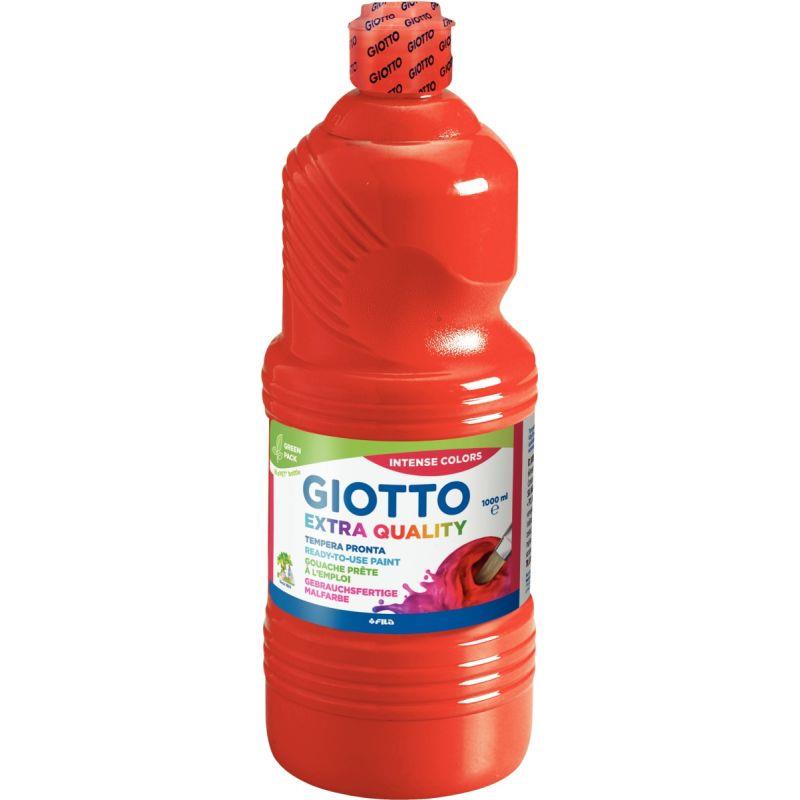 Image de  Flacon de 1L de gouache liquide GIOTTO coloris rouge vermillon 