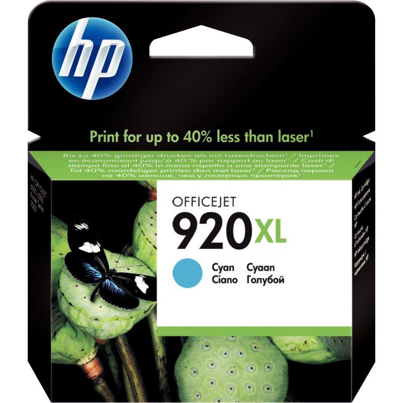 Image de  HP 920XL cartouche d''encre cyan grande capacité authentique (CD972AE) 
