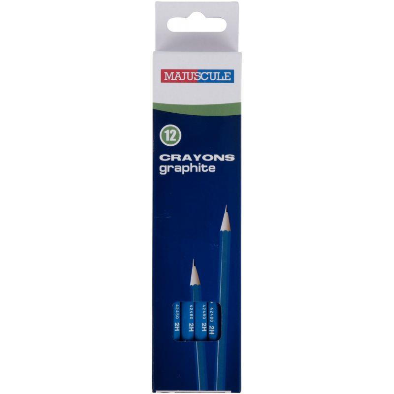 Image de  Boîte de 12 crayons graphite Majuscule 2H 