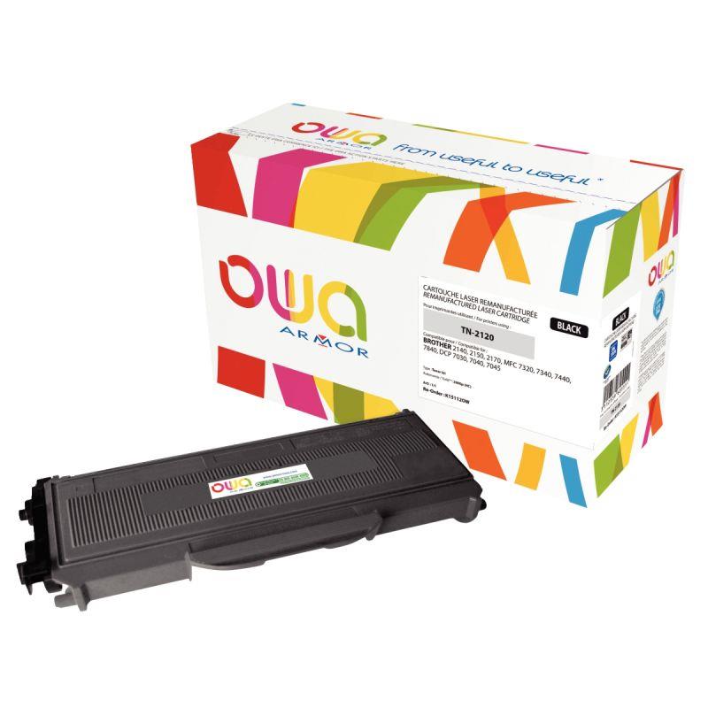 Image de  OWA toner laser noir haute capacité remanufacturé compatible Brother TN2120 