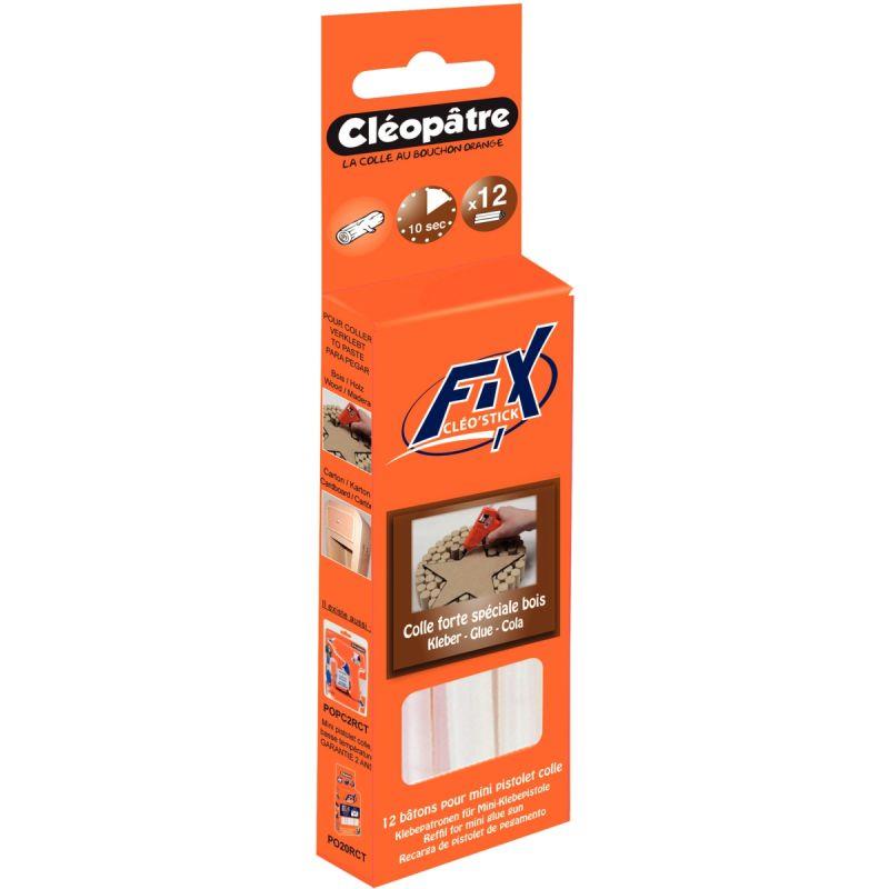 Image de  Blister de 12 recharges de colle bois 