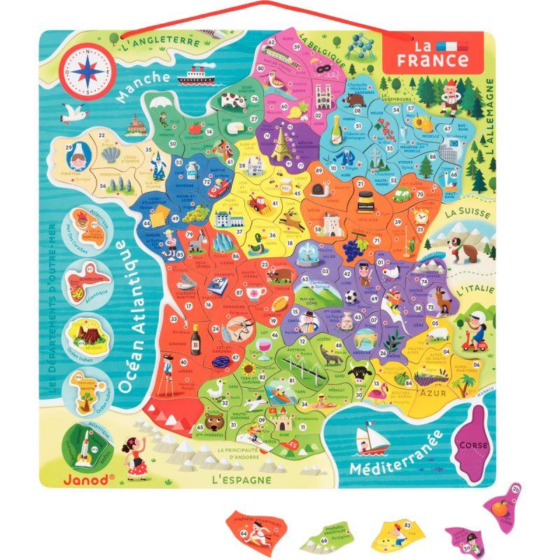 Image de  Puzzle magnétique 93 pièces, la France 