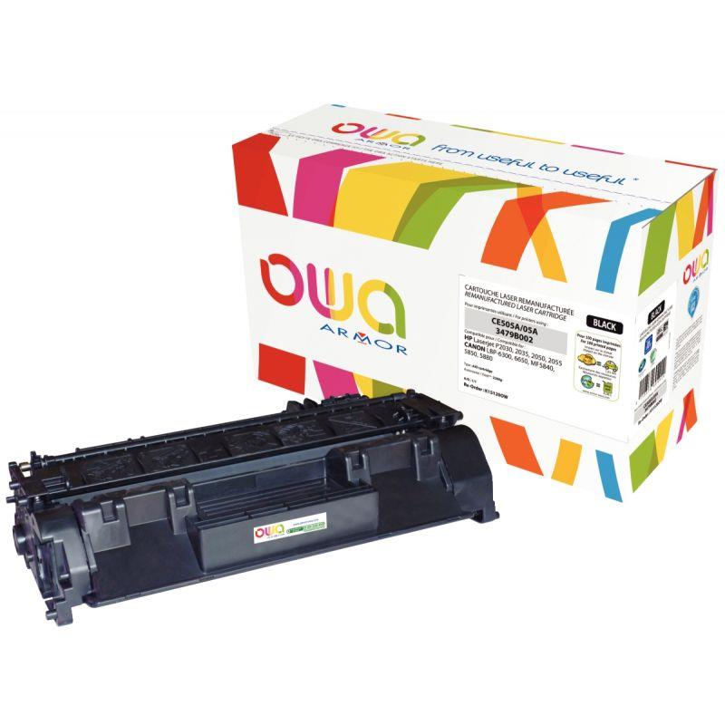 Image de  OWA cartouche laser noire remanufacturée compatible HP 05A (CE505A) 