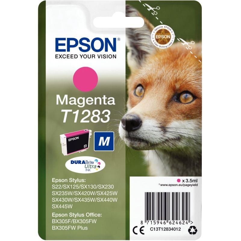 Image de  Epson RENARD cartouche jet d''encre magenta authentique (T128340) 