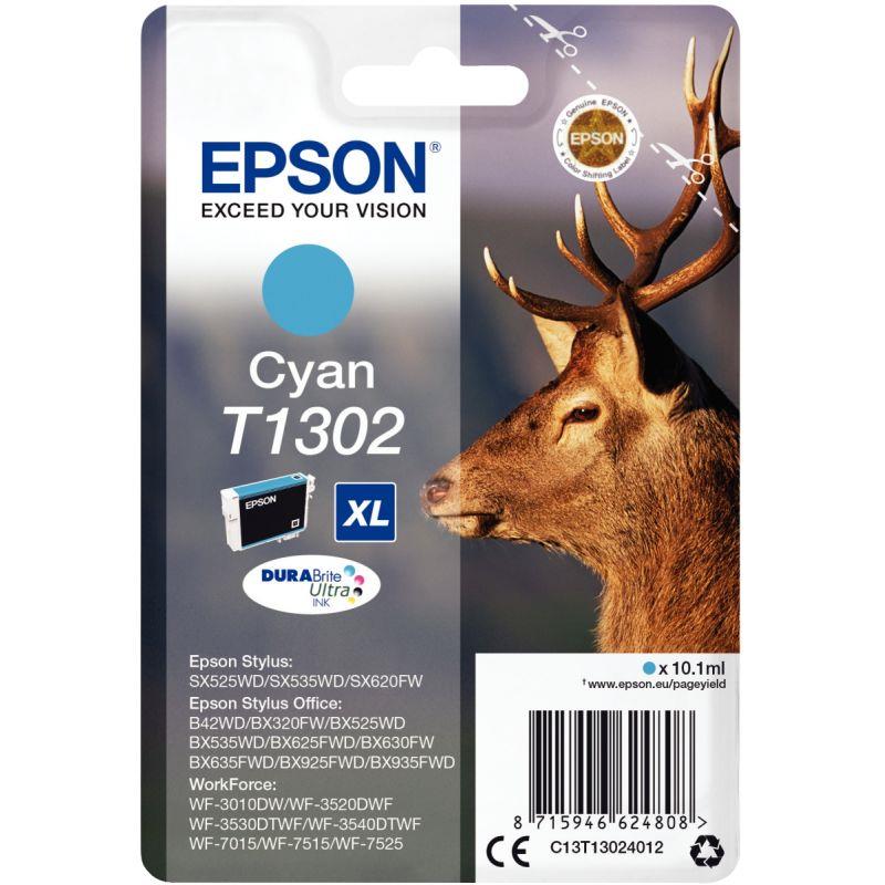Image de  Epson CERF cartouche jet d''encre cyan très haute capacité authentique (T130240) 