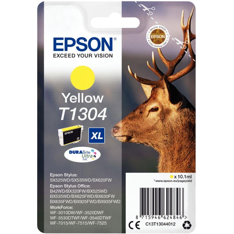 Image de  Epson CERF cartouche jet d''encre jaune très haute capacité authentique (T130440) 