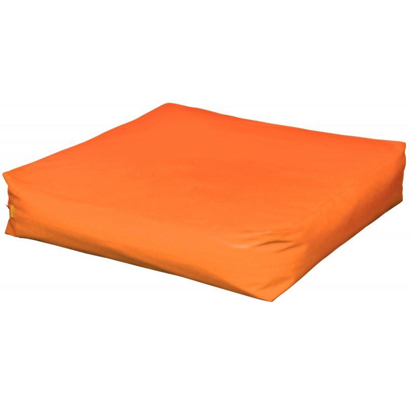 Image de  Pouf carré 120x120x30cm orange 