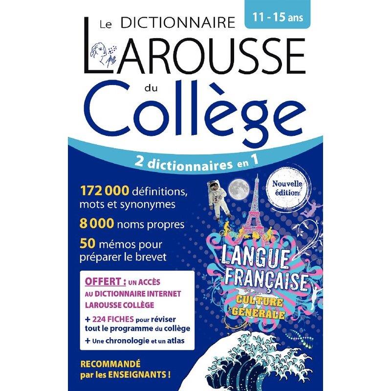 Ref. 82115, Dictionnaire Larousse du collège, de la sixième à la troisième, marque LAROUSSE