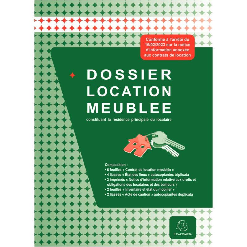 Image de  Paquet de 5 dossiers contrat de location meublée 