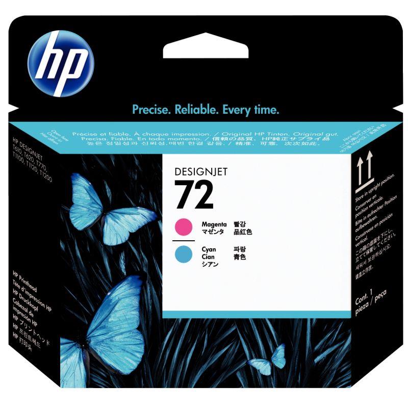 Image de  HP 72 tête d''impression cyan et magenta authentique (C9383A) 