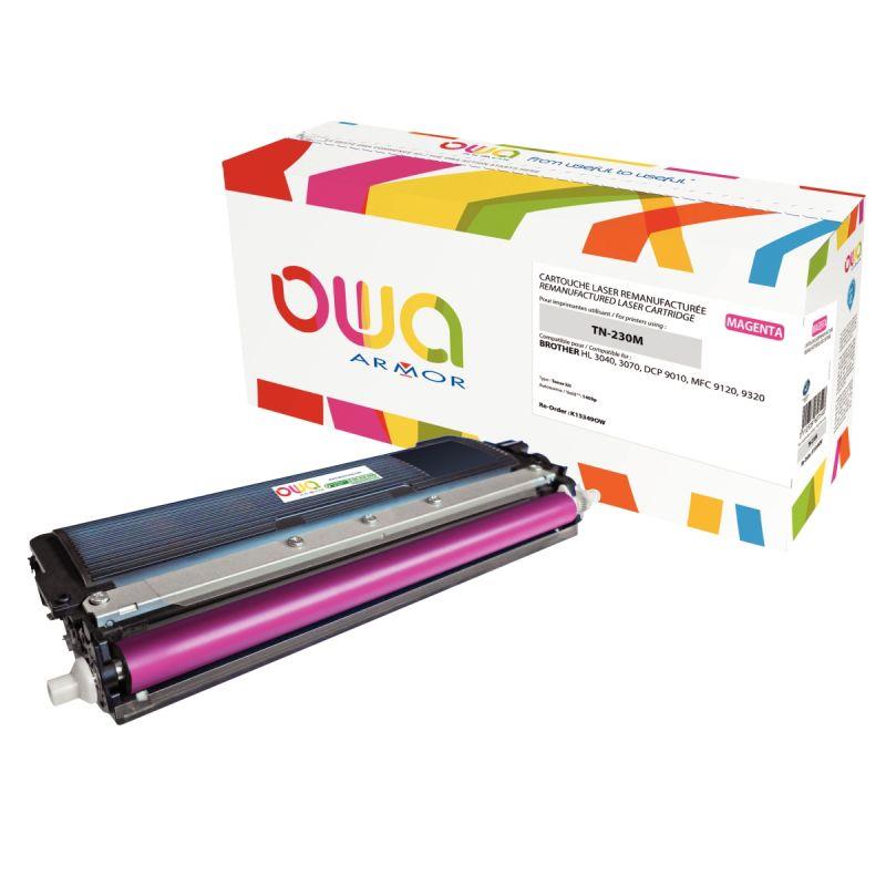 Image de  OWA toner laser magenta remanufacturé compatible Brother TN230M 