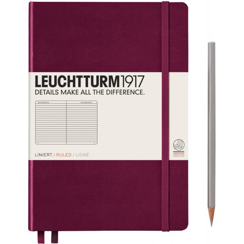 Image de  Carnet de note format A5 couverture rigide ligné coloris bordeaux 