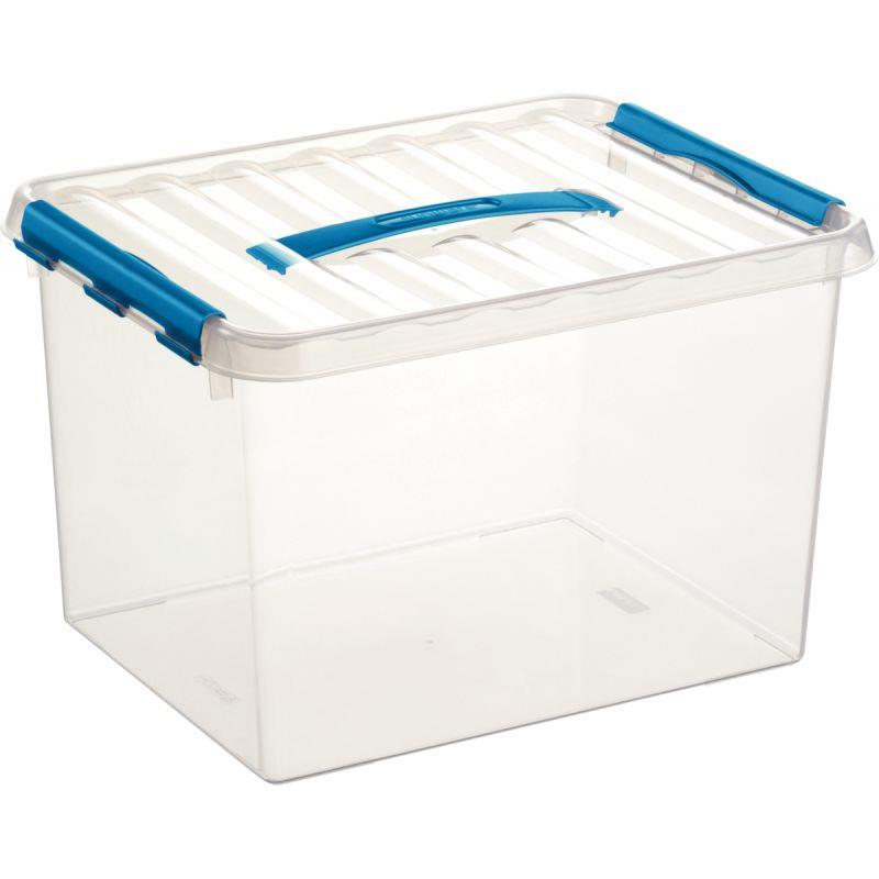 Image de  Boite de rangement QLINE 22L transparente 