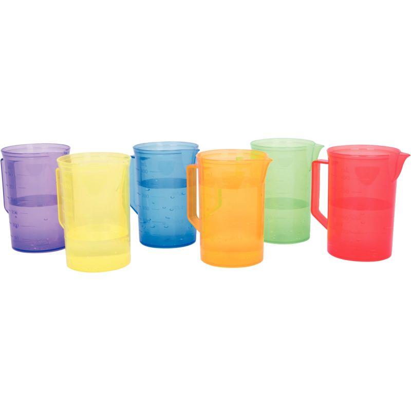 Image de  Sachet de 6 pichets 300ml translucides coloris assortis 