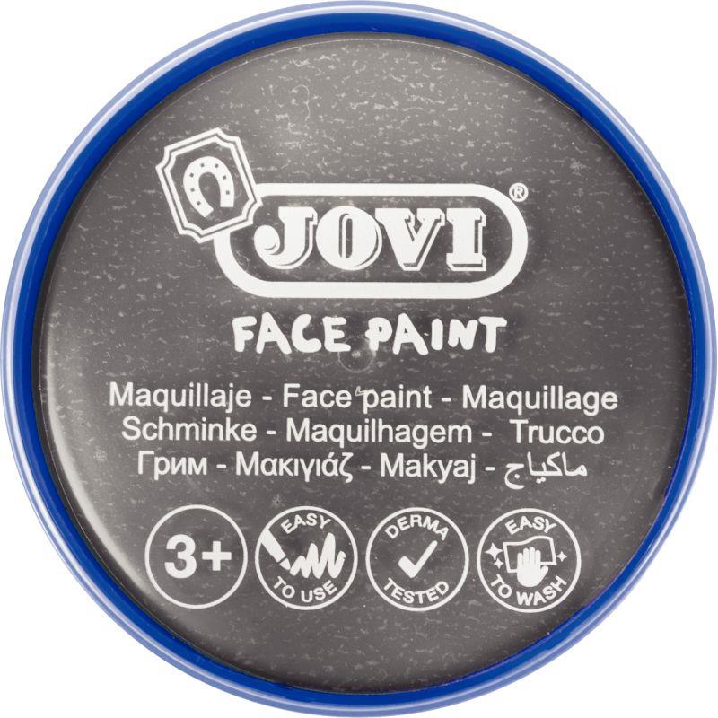 Ref. 89828, Galet de maquillage crème de couleur Argent métallique, marque JOVI
