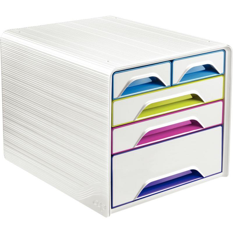 Image de  Module 3+2 tiroirs SMOOVE blanc/arlequin 