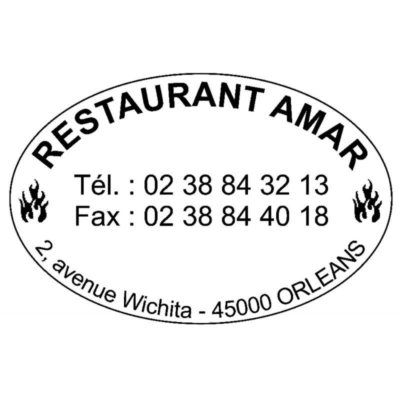 Image de  Option pour tampon cadre rond/ovale 