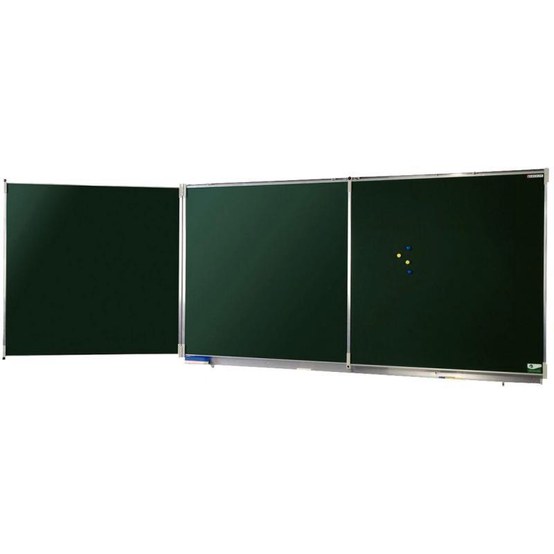 Image de  Tableau triptyque vert émaillé 120x400 + auget 