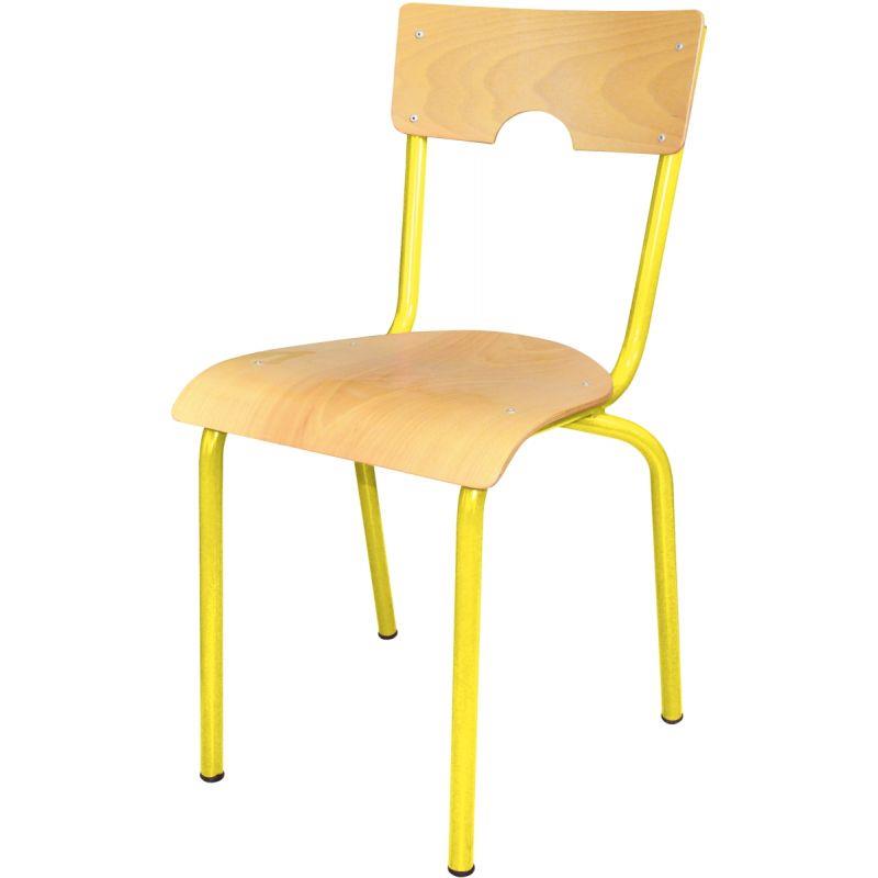 Image de  Chaise 4 pieds T5 jaune 