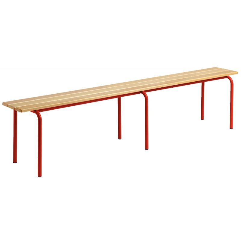 Image de  Banc sans dossier L200cm T3 rouge 